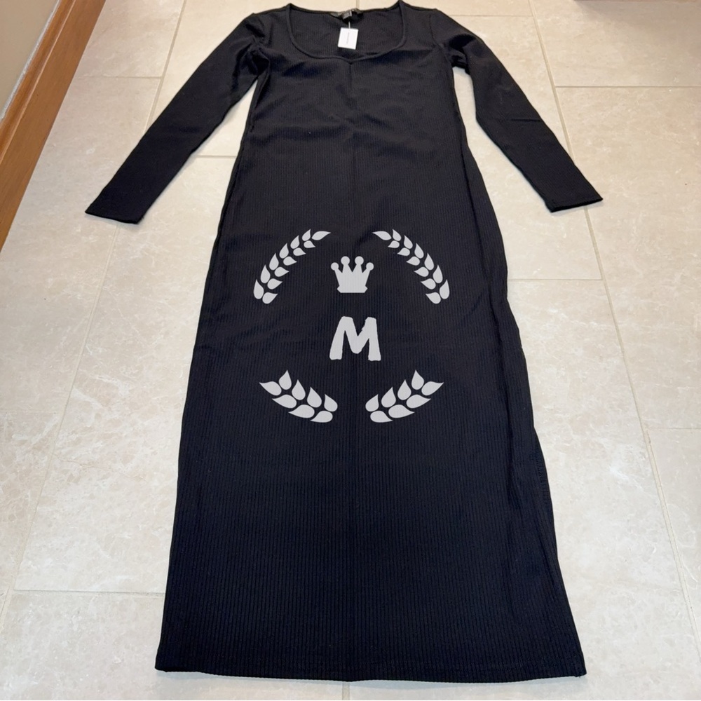 Banana Republic Women Elegant Black Long Sleeve Dress